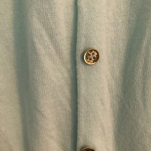 Jones New York Mary Jane Mint Green 3/4 Sleeve button up  Cardigan - Picture 7 of 12